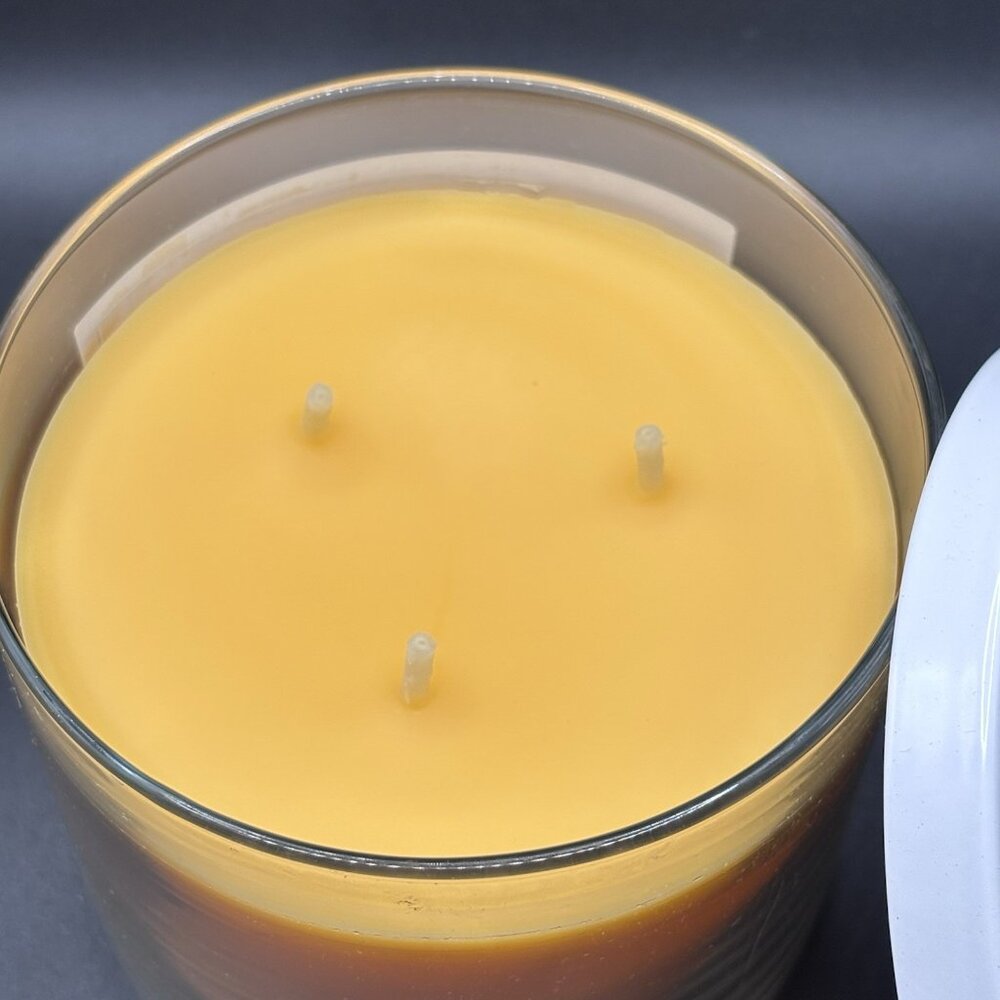 Goose Creek Seaside Mango 3 Wick 14.5 oz Jar Candle Lid Tropical Fruity Beach - Picture 6 of 11